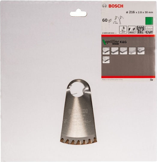 Bosch Optiline Wood Диск за рязане 216мм