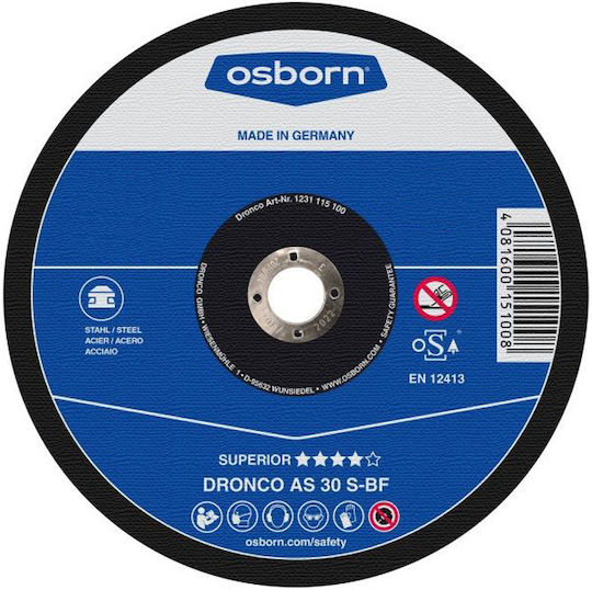 Dronco AS 30 S Cutting Disc Metal Hole Diameter 115mm 1pcs