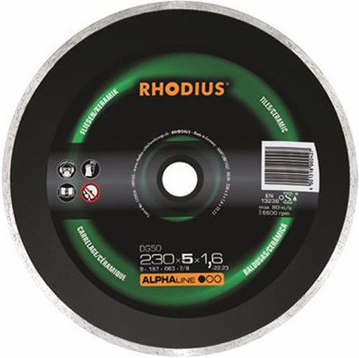 Rhodius DG 50115 Диск за рязане Строителни материали 115мм