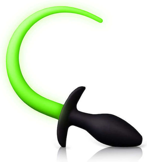 Shots Puppy Tail Anal Plug Green