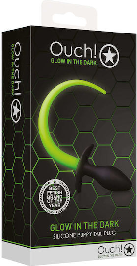 Shots Puppy Tail Anal Plug Green