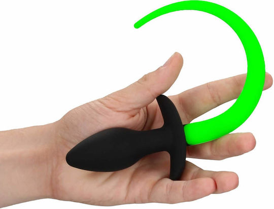 Shots Puppy Tail Anal Plug Green