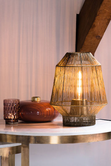 L'arte Lustră Decorativă cu Soclu pentru Bec E27 Bronz