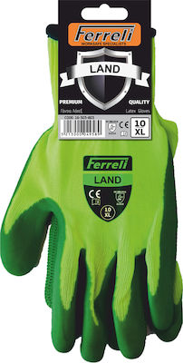 Ferreli Latex Safety Gloves Garden Yellow