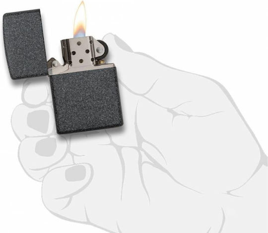 Zippo Regulärer Winddichter Feuerzeug Flamme Iron Stone