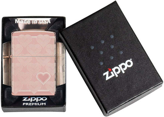 Zippo Ангажимент Пламък Ветроустойчив Heart Design