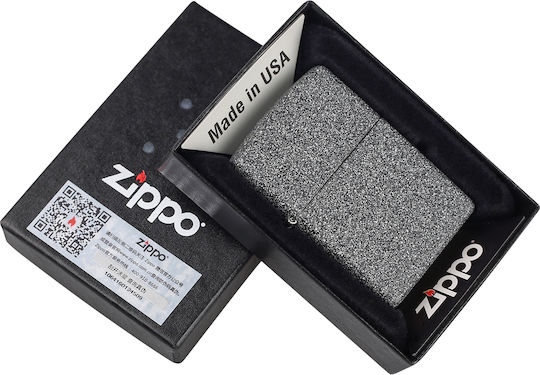 Zippo Regulärer Winddichter Feuerzeug Flamme Iron Stone