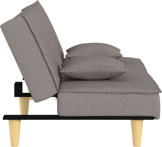 Τριθέσιος Καναπές Κρεβάτι Καφέ 200x100x70εκ.