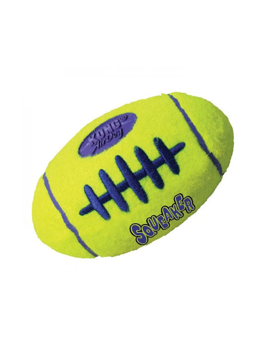 Kong Air Squeaker Football Топка Игра За Кучета От Каучук Large / Small / Medium 17см Зелена Kong Air Squeaker Football Топка Игра За Кучета От Каучук Large / Small / Medium 17см Зелена