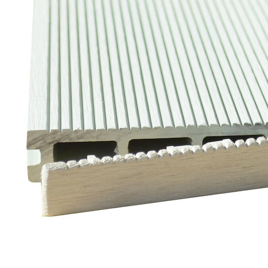 Showood WPC Cap for Garden Flooring White Beige 15x2.5cm