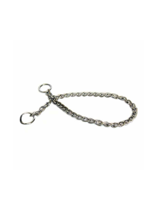 Pet Camelot Hundehalsband aus Kette in Silber Farbe Einzelnkette 2mm 45cm 8201