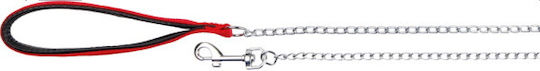 Trixie Dog Leash/Lead Chain Red 4.0mm in Silver color 1m 14033