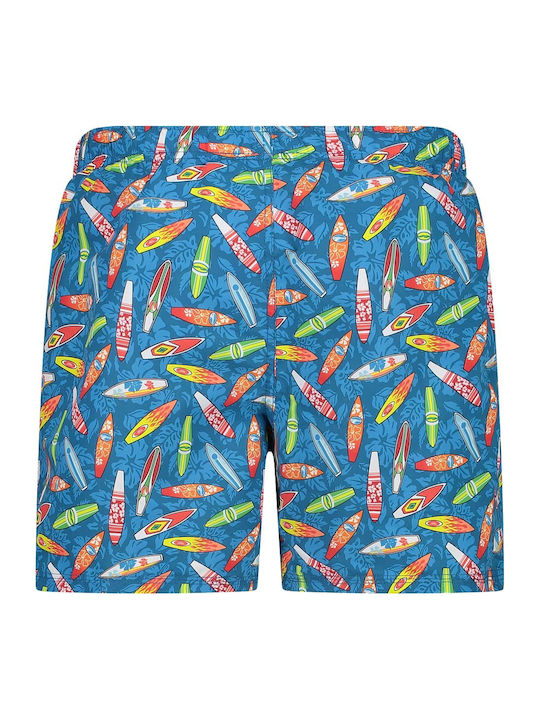 CMP Men's Swimwear Shorts Blue with Patterns