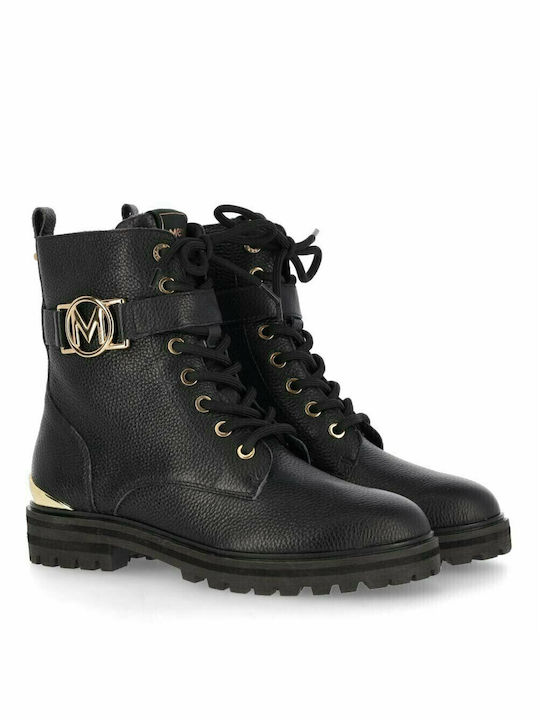 Mexx Women's Leather Combat Boots Black