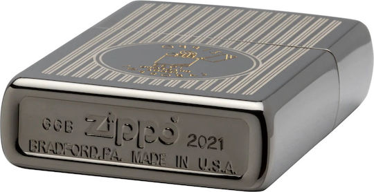 Zippo Founders Day Everyday Αντιανεμικός Αναπτήρας Φλόγας σε Ασημί χρώμα