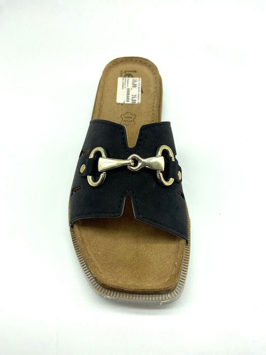 Women's Flat Sandals Anatomic in Black Color