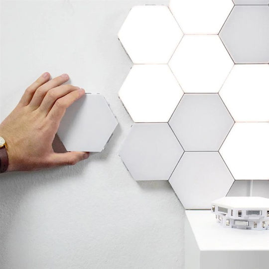 Dekorative Lampe Sechseck Weiß 5Stück