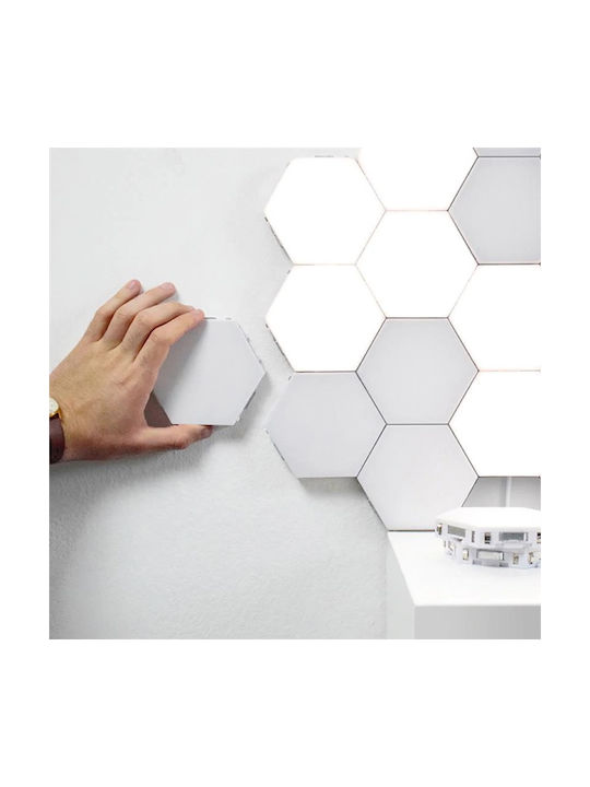 Lustră Decorativă Hexagon Alb 20buc
