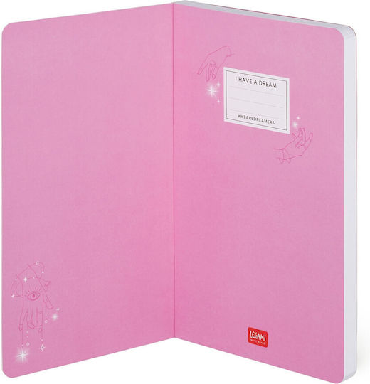 Legami Milano Notebook Ruled with Elastic Fuchsia