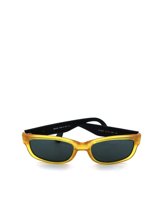 Moschino Sunglasses with Yellow Plastic Frame and Green Lens M3530-S 200/6