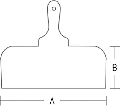 Benman Trowler Inox 200x100mm with Plastic Handle 70931