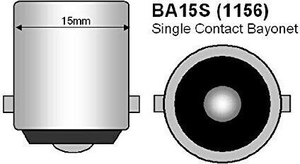 Lamps Car P21W-BA15S-1156 LED Red 12V 1pcs