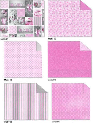 Ursus Cardboard Double Sided Pink 10 Sheets 50x68cm