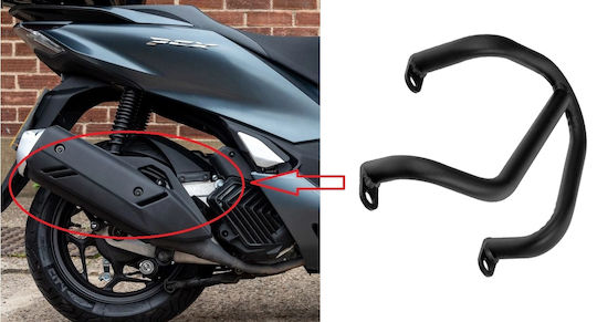 GP Kompozit GPK Motorcycle Exhaust Protector Honda PCX 125 Black