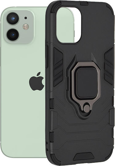 Techsuit Shield Back Cover Silicone 2mm Durable Black (iPhone 12 mini)