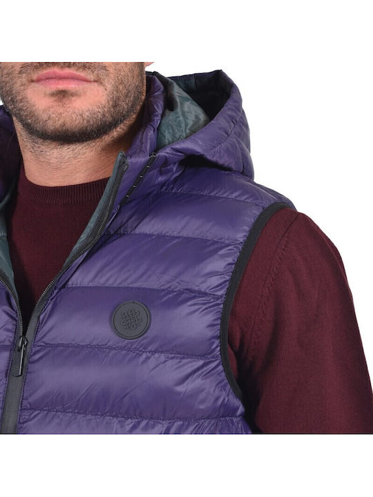 Sleeveless Jacket Waterproof and Windproof Blue