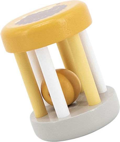 Viga Toys Wooden Rattle Cylinder - Hedgehog Yellow