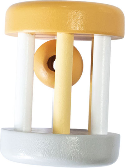Viga Toys Wooden Rattle Cylinder - Hedgehog Yellow