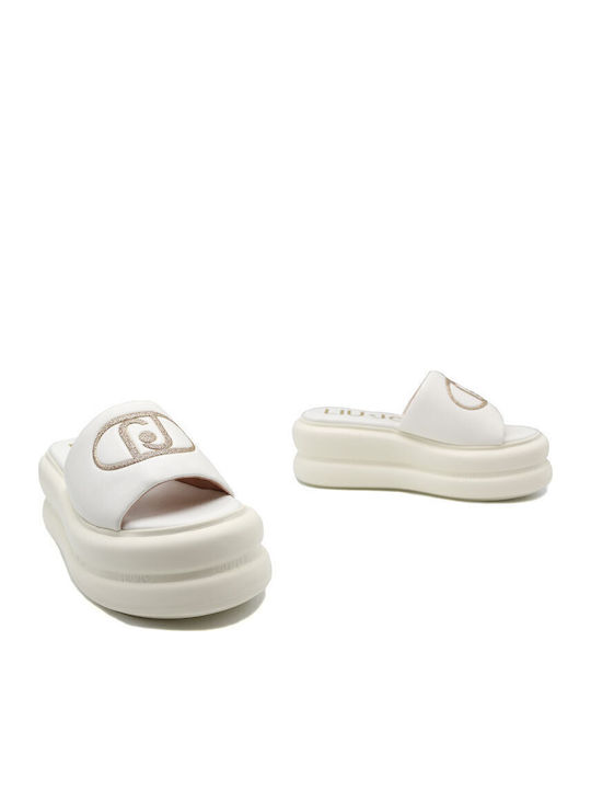 Women's Flat Sandals Flatforms White