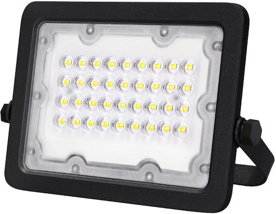 Lumax Στεγανός Προβολέας LED 30W Φυσικό Λευκό 4000K IP65