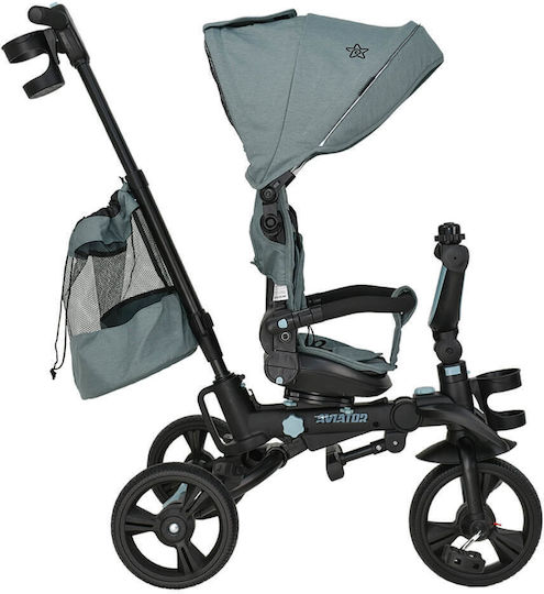 Bebe Stars 360° Aviator Πτυσσόμενο & Μετατρεπόμενο 5 σε 1 για 1-5 Ετών Τιρκουάζ