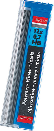 Aristo 12 Minen für Bleistifte Geo Tec Stärke 0.7mm Typ HB