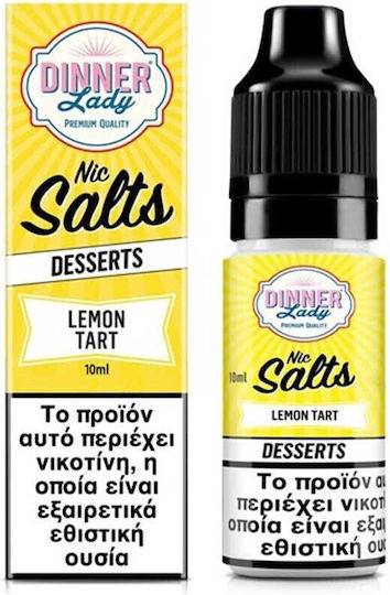 Dinner Lady Έτοιμο Υγρό Αναπλήρωσης Nic Salts Lemon Tart 10mg 10ml