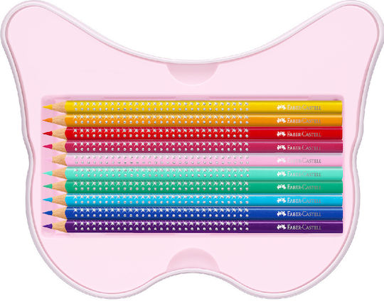 Faber-Castell Sparkle Metal Butterfly Colored Pencil Set Package of 1 packages