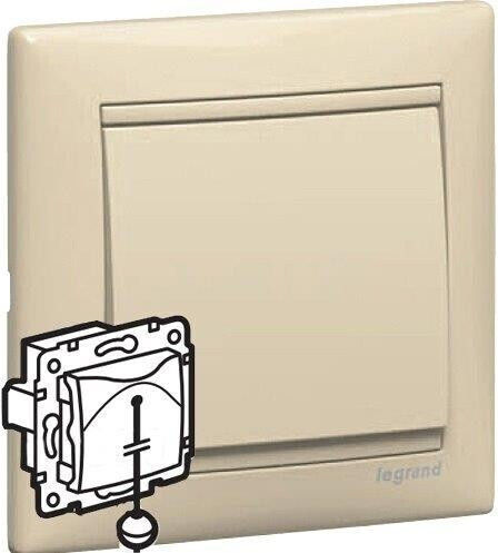 Legrand Valena Διακόπτης Μπουτόν Τραβηχτό σε Μπεζ Χρώμα 774319