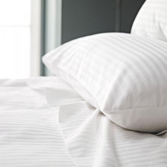 Lino Home Capri Hotel Sheet White Queen Size 240x270cm 100% Cotton 1pcs