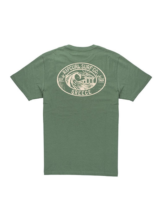 Rip Curl Men's Short Sleeve T-shirt Green