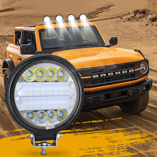 Roundς Waterproof Headlights Car LED 12V 72W 11cm with White Lighting 1pcs