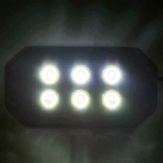 Τετράγωνος Προβολέας Αυτοκινήτου LED Nissan PickUp 10-30V 18W 8.5cm 1τμχ