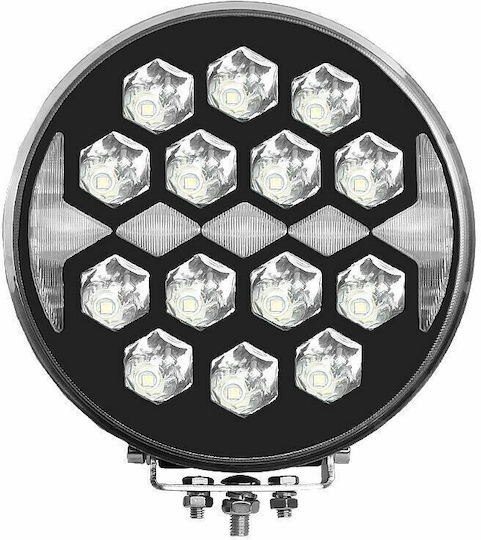 Roundς Waterproof Headlights Car LED Universal Nissan PickUp 10 - 30V 140W 22cm with White Lighting 1pcs