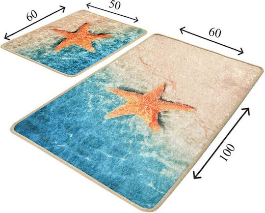 Chilai Home Bath Mats Set 359CHL2384 Multicolour 2pcs