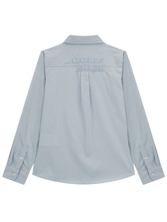 Guess Kids Shirt Light Blue