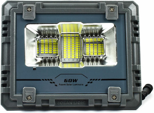 Eliteson Rezistent la apă Solar Proiector LED 60W Alb Rece 7500K cu Telecomandă IP67