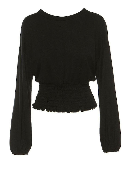 BSB Women's Blouse Long Sleeve Black