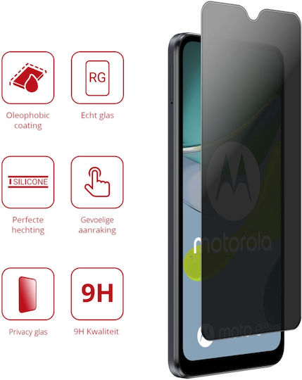 Rosso 2.5D Privacy Tempered Glass (Moto E13)