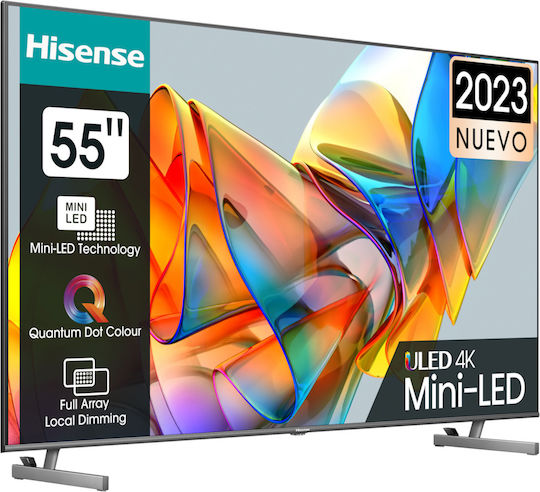 Hisense Smart Τηλεόραση 55" 4K UHD Mini LED U6K HDR (2023) 55U6KQ